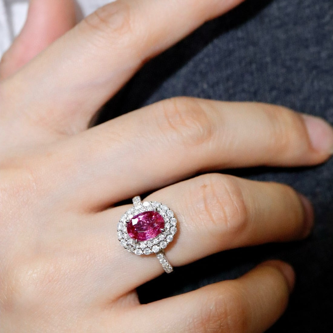 14k Gold 2.23 Ctw Natural Ruby & Diamond Ring/pendant( Without Chain ) - 5