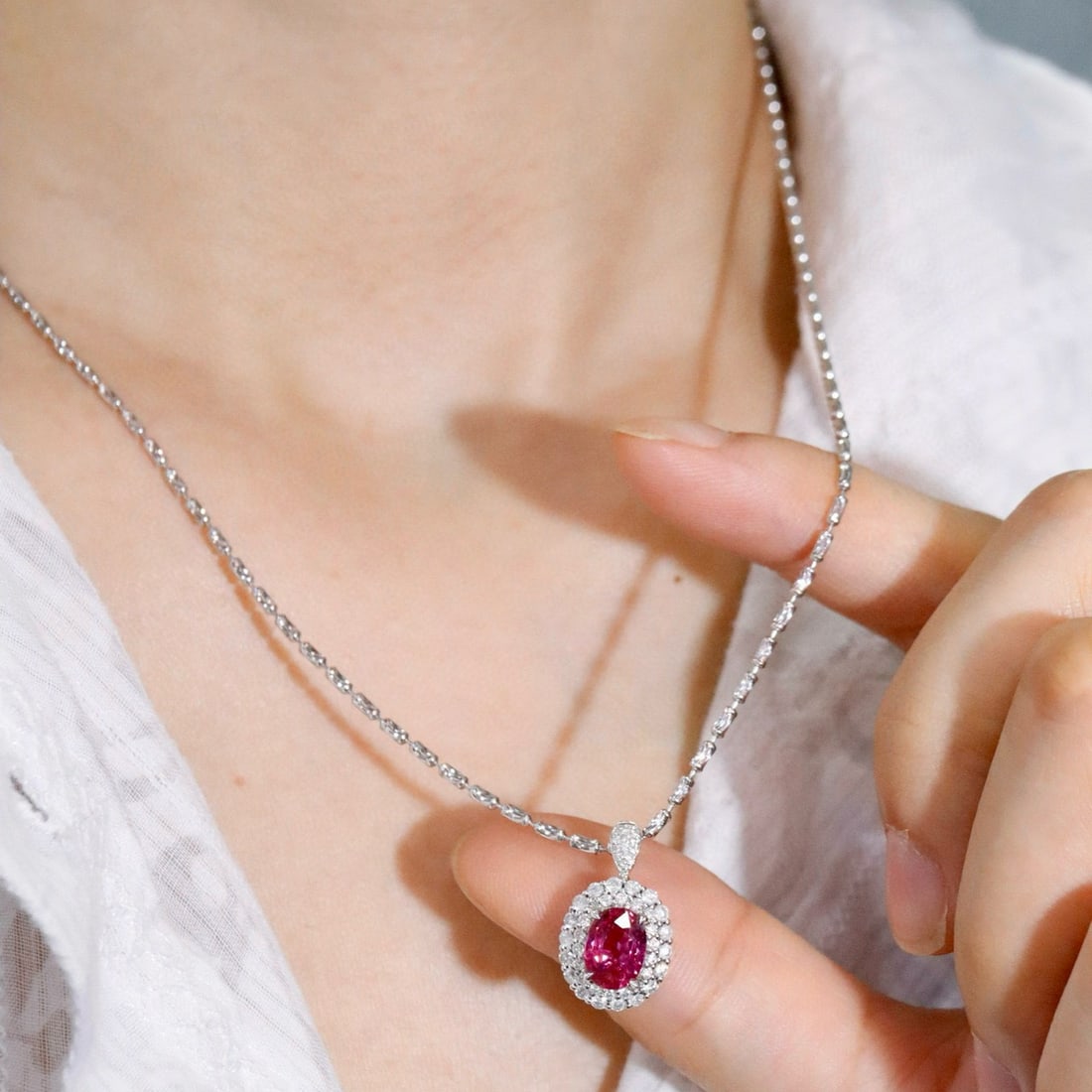 14k Gold 2.23 Ctw Natural Ruby & Diamond Ring/pendant( Without Chain ) - 6