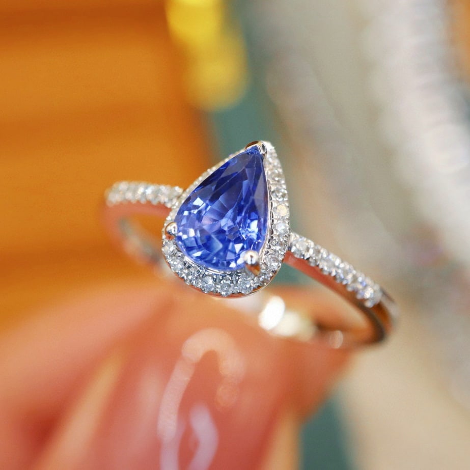 14k Gold 1.40 Ctw Natural Sapphire & Diamond Ring - 2