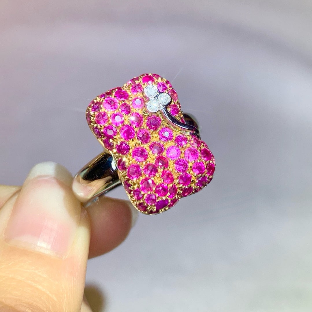 14k Gold 1.67 Ctw Natural Sapphire & Diamond Ring - 7