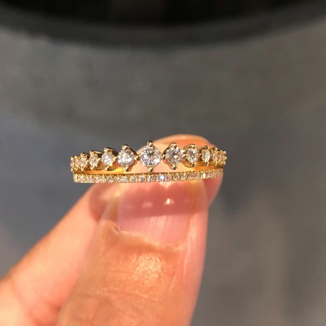 14k Gold 0.35 Ct Natural H Diamond Ring: Ref:230992365 // gold content:14k gold // ring size:7. 25us // // main gemstone:diamond // shape:round // carat weight:0. 35ct // clarity grade:vs-si // color:h // treatment:natural // cut grade:g //