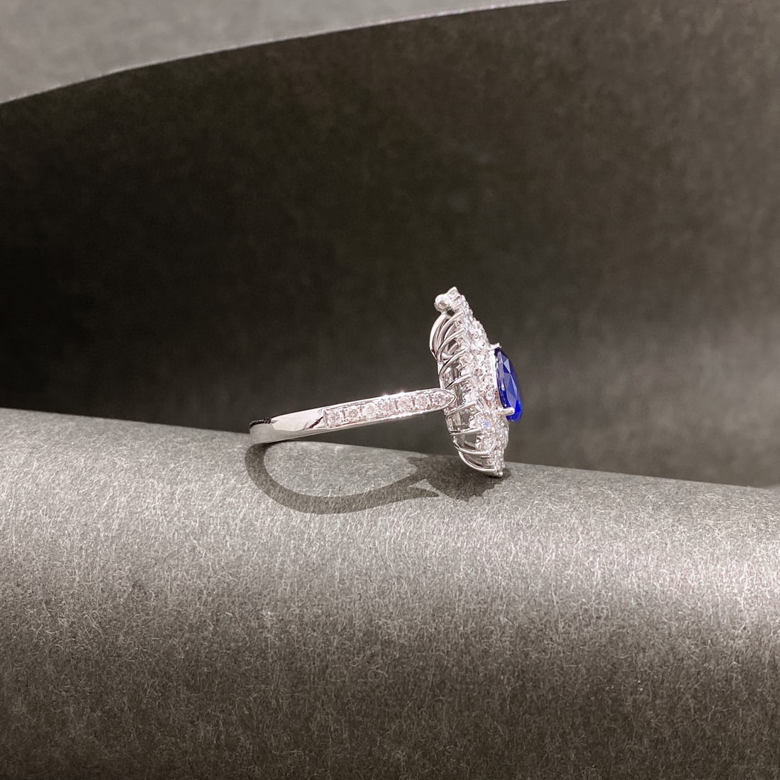 14k Gold 1.91 Ctw Natural Sapphire & Diamond Ring/pendant( Without Chain ) - 2