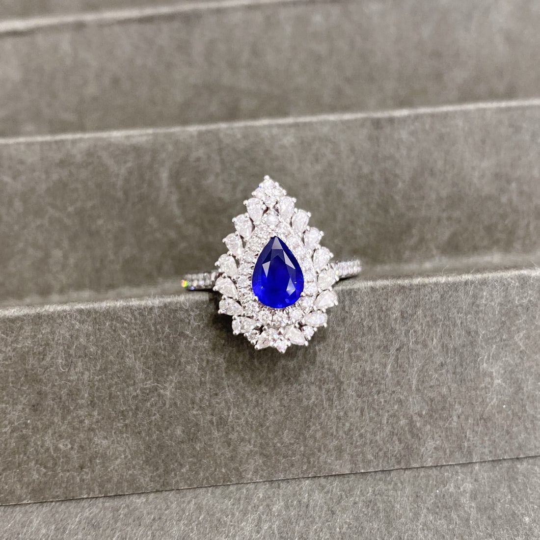 14k Gold 1.91 Ctw Natural Sapphire & Diamond Ring/pendant( Without Chain ) - 3