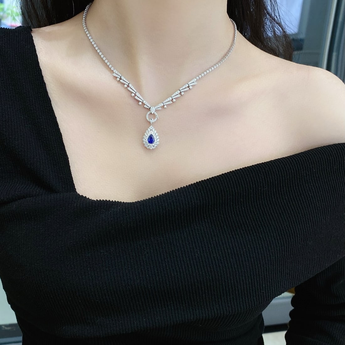 14k Gold 1.91 Ctw Natural Sapphire & Diamond Ring/pendant( Without Chain ) - 5
