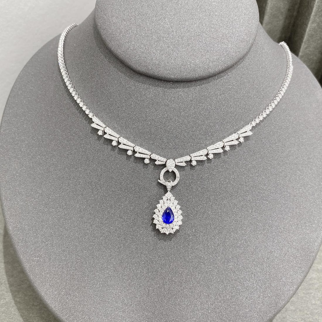 14k Gold 1.91 Ctw Natural Sapphire & Diamond Ring/pendant( Without Chain ) - 6