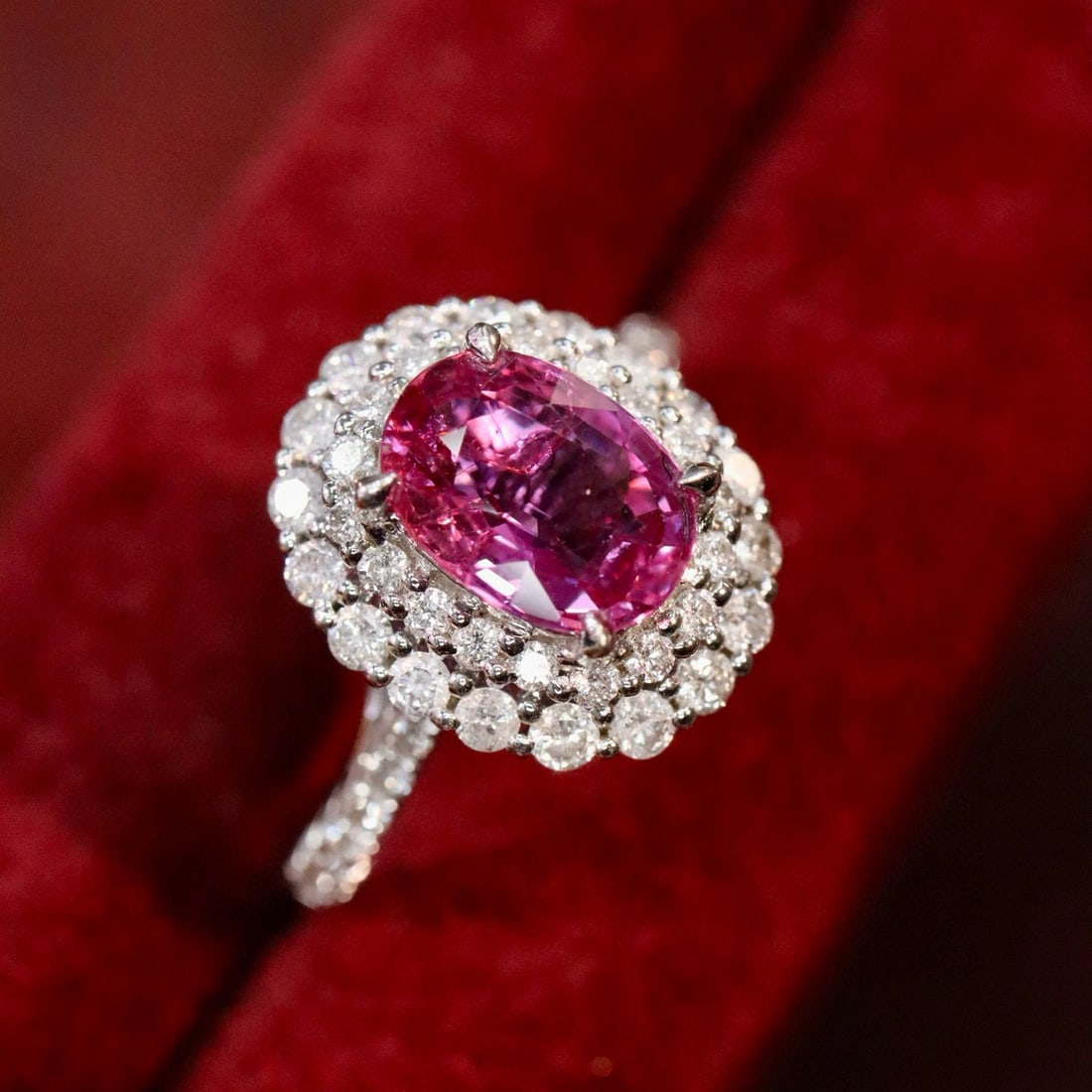 14k Gold 2.23 Ctw Natural Ruby & Diamond Ring/pendant( Without Chain ) - 2