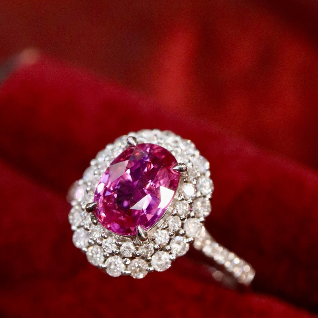 14k Gold 2.23 Ctw Natural Ruby & Diamond Ring/pendant( Without Chain ) - 3