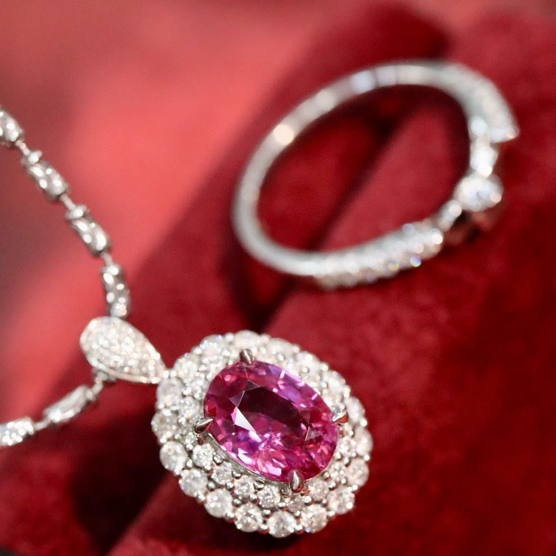 14k Gold 2.23 Ctw Natural Ruby & Diamond Ring/pendant( Without Chain ) - 4