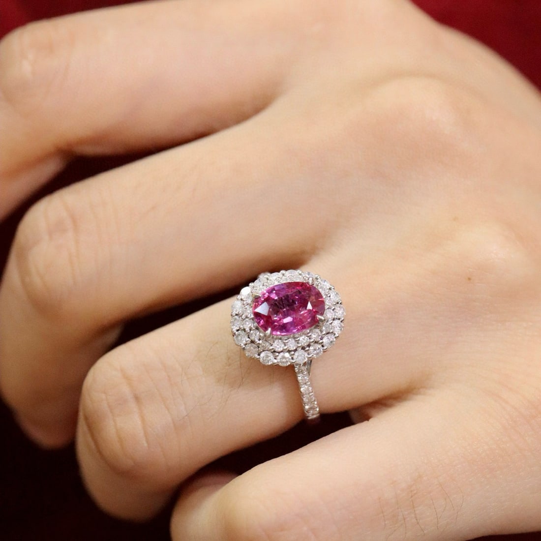 14k Gold 2.23 Ctw Natural Ruby & Diamond Ring/pendant( Without Chain ) - 6