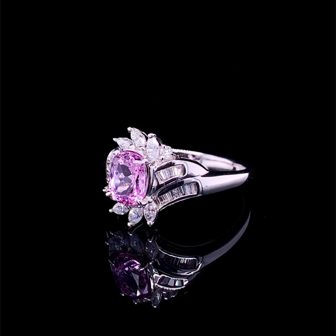 14k Gold 2.02 Ctw Natural Sapphire & Diamond Ring - 3