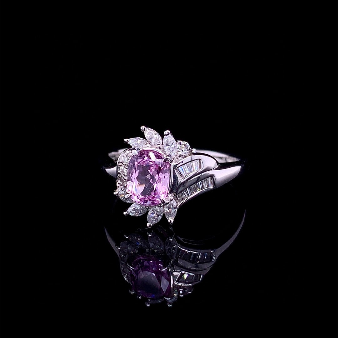 14k Gold 2.02 Ctw Natural Sapphire & Diamond Ring - 4