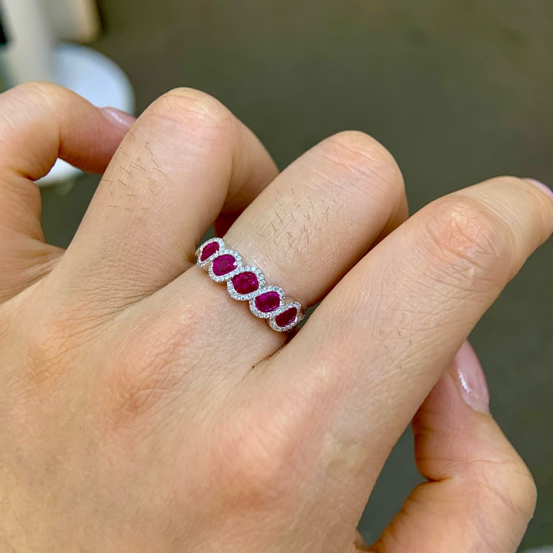 14k Gold 1.67 Ctw Natural Ruby & Diamond Ring - 3