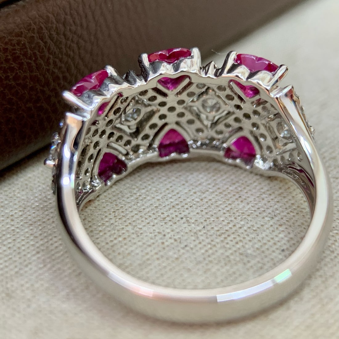 14k Gold 2.26 Ctw Natural Ruby & Diamond Ring - 4