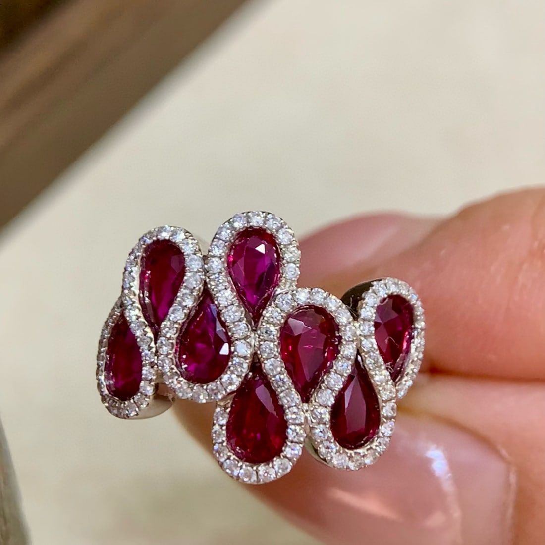 14k Gold 2.24 Ctw Natural Ruby & Diamond Ring - 2