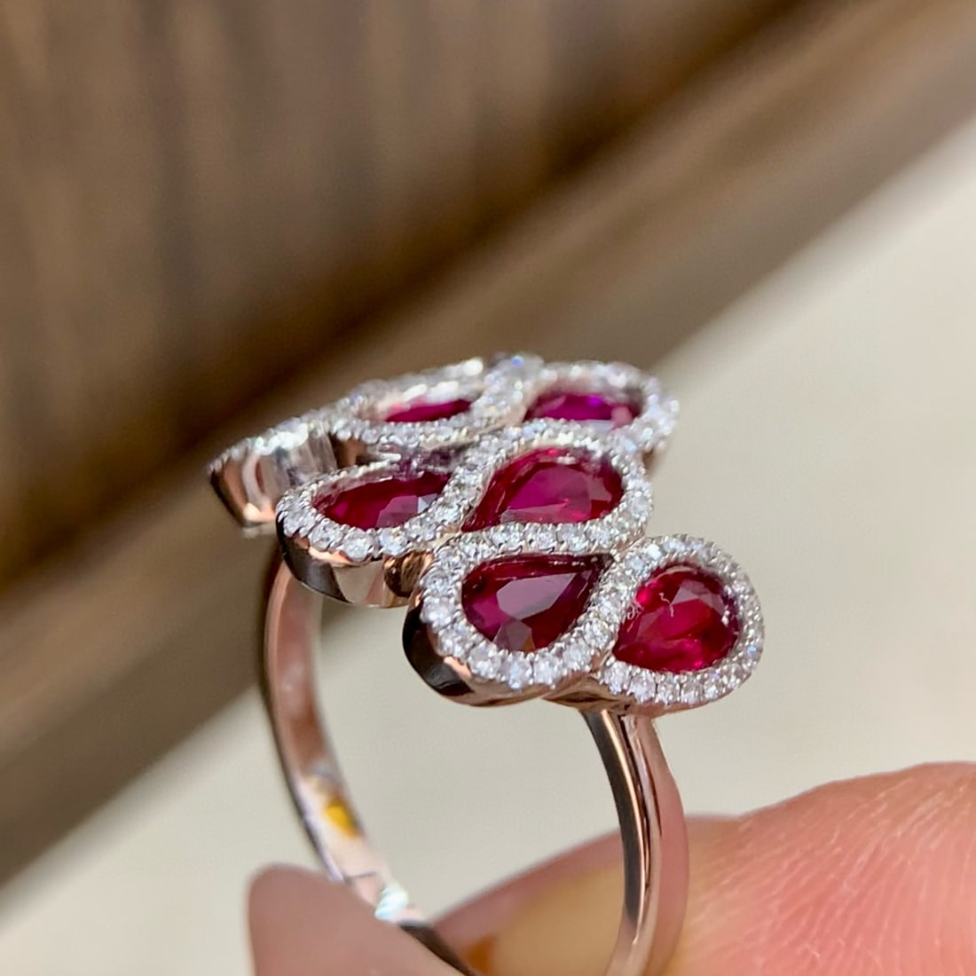 14k Gold 2.24 Ctw Natural Ruby & Diamond Ring - 3