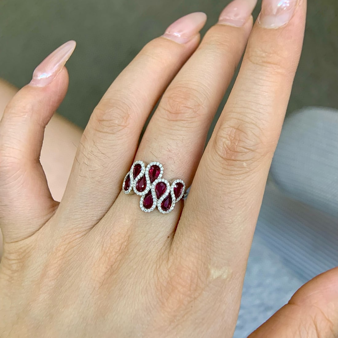 14k Gold 2.24 Ctw Natural Ruby & Diamond Ring - 4