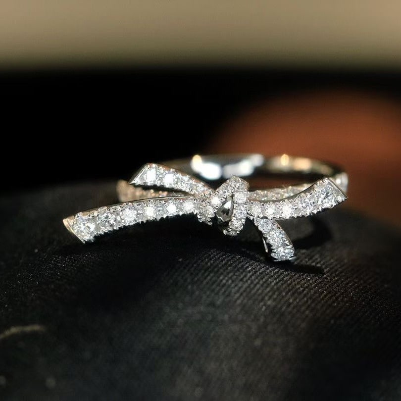 14k Gold 0.45 Ct Natural H Diamond Ring - 5