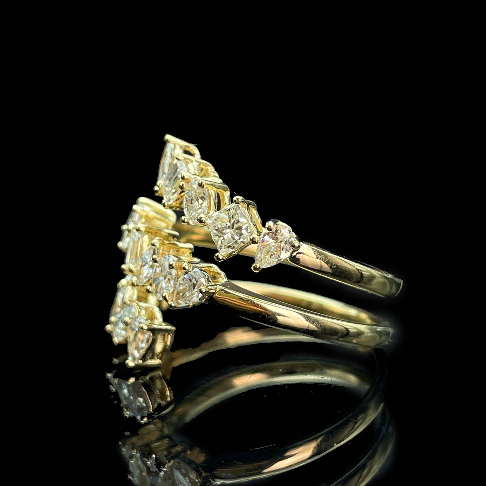 14k Gold 2 Ct Natural H Diamond Ring - 4