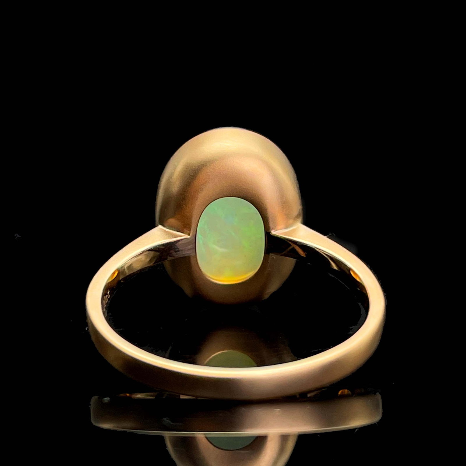 14k Gold 4.2 Ct Natural Opal Ring - 5