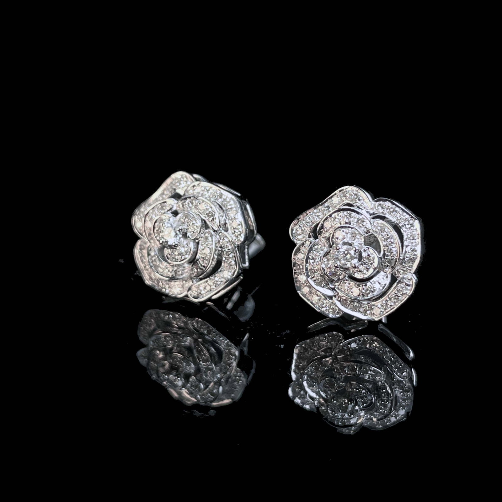 14k Gold 0.3 Ct Natural H Diamond Earrings - 2