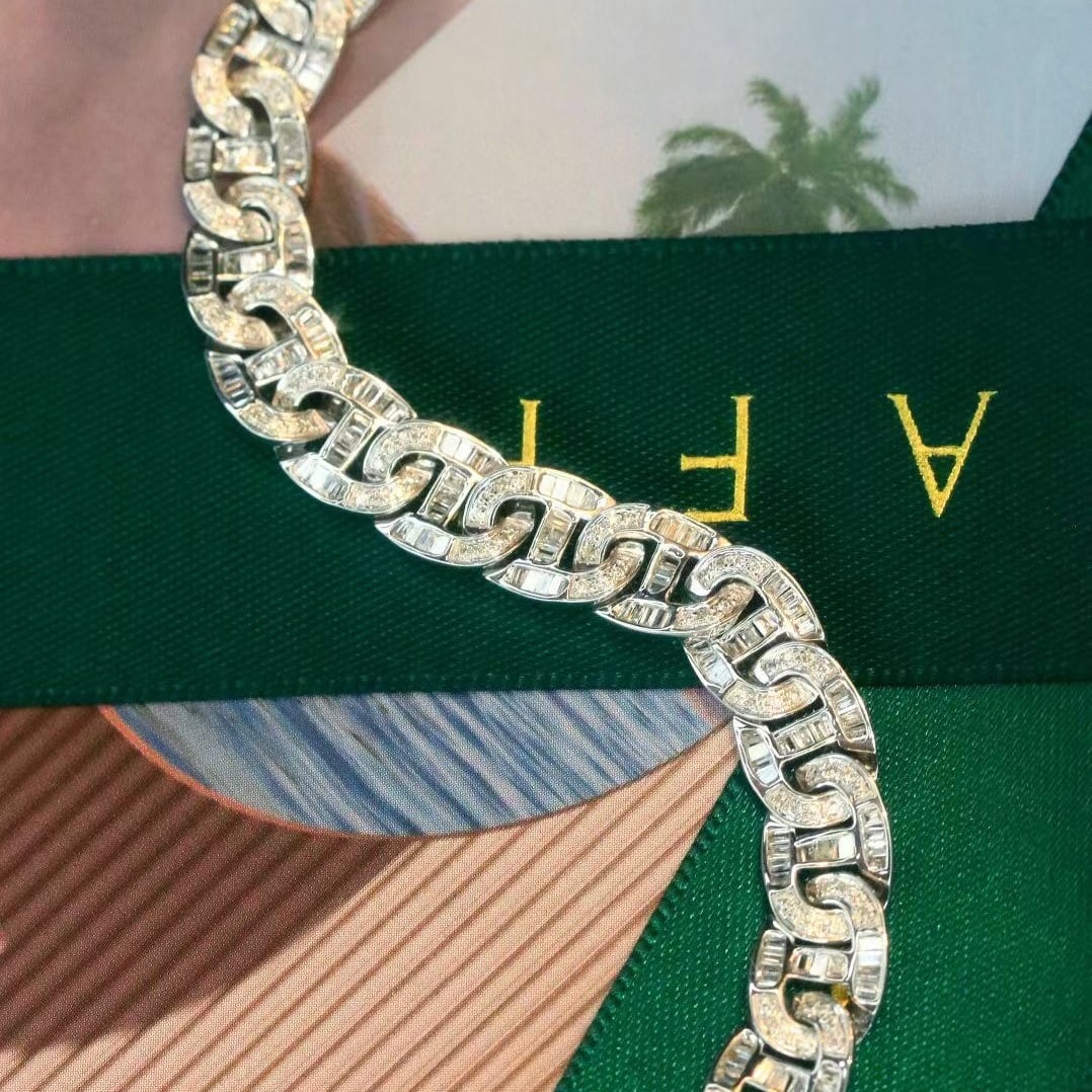 14k Gold 2.05 Ct Natural H Diamond Bracelet - 5