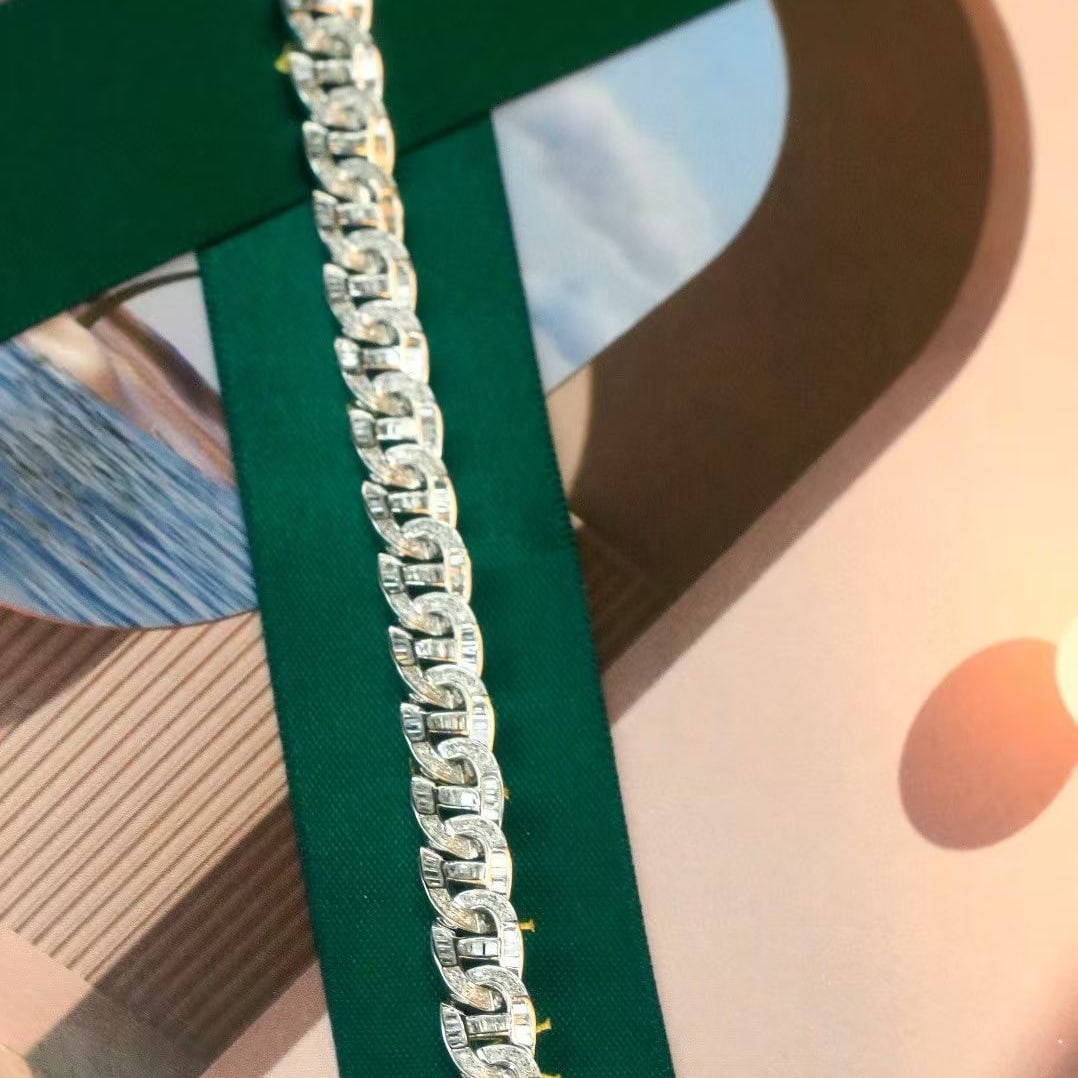 14k Gold 2.05 Ct Natural H Diamond Bracelet - 6