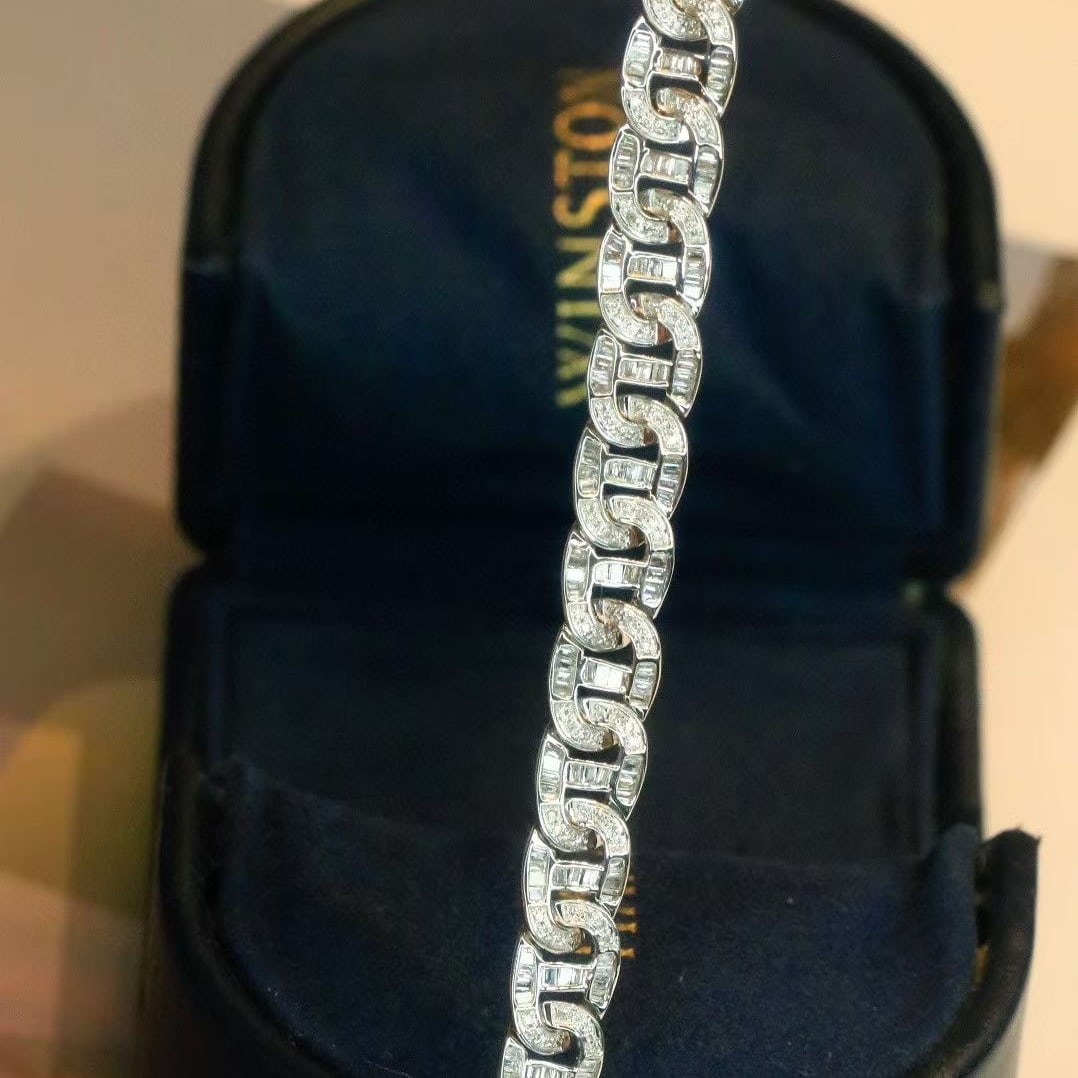 14k Gold 2.05 Ct Natural H Diamond Bracelet - 8