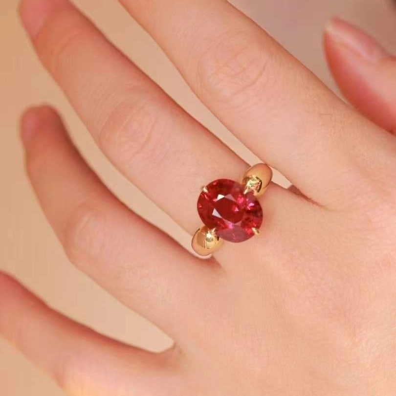 14k Gold 5.43 Ct Natural Tourmaline Ring - 5
