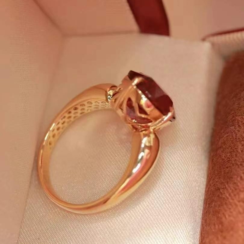 14k Gold 5.43 Ct Natural Tourmaline Ring - 6