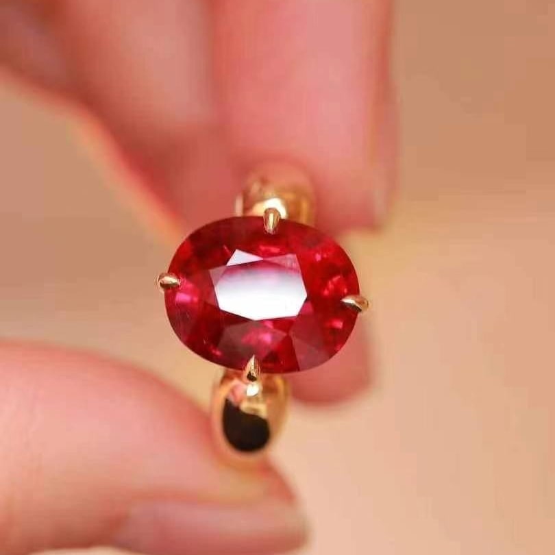 14k Gold 5.43 Ct Natural Tourmaline Ring - 8
