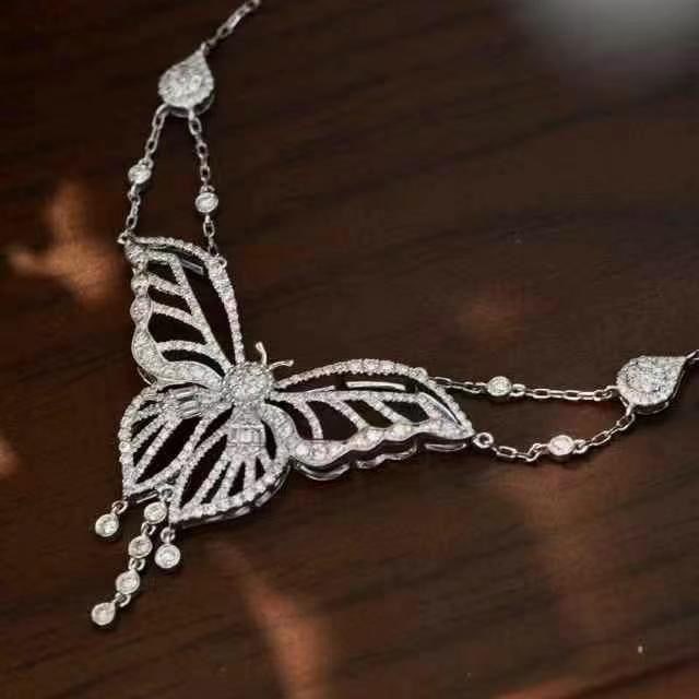 14k Gold 1.20 Ct Natural H Diamond Necklace - 5