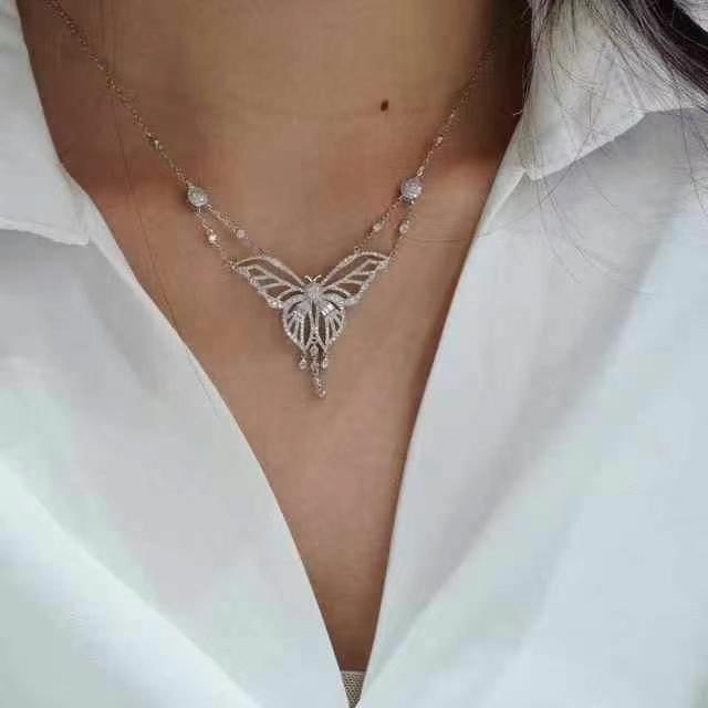 14k Gold 1.20 Ct Natural H Diamond Necklace - 6