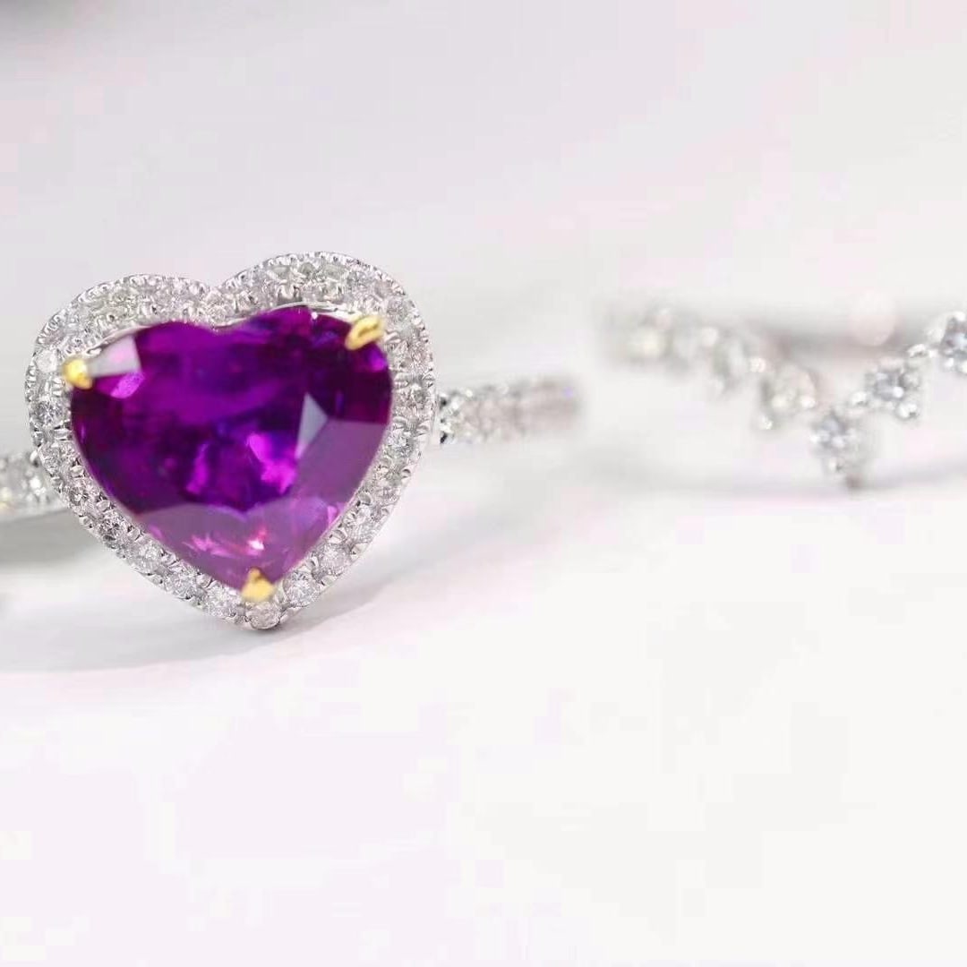 14k Gold 2.44 Ctw Natural Sapphire & Diamond Ring - 2