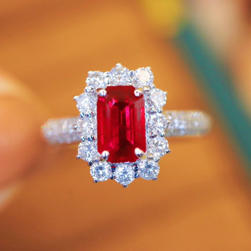 14k Gold 1.93 Ctw Natural Ruby & Diamond Ring - 4