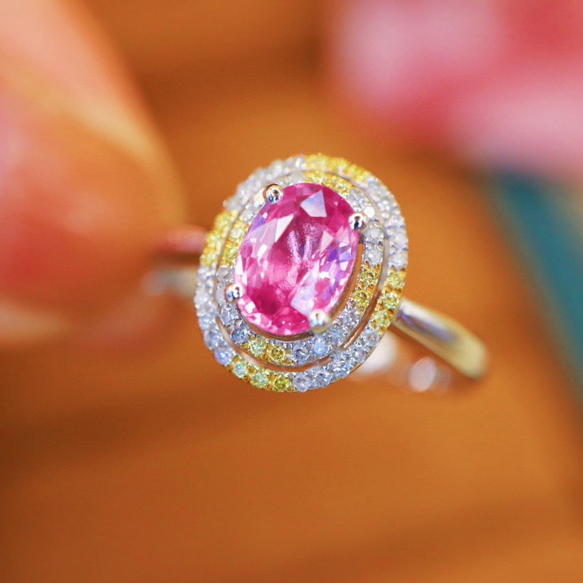 14k Gold 1.20 Ctw Natural Sapphire & Diamond Ring - 3