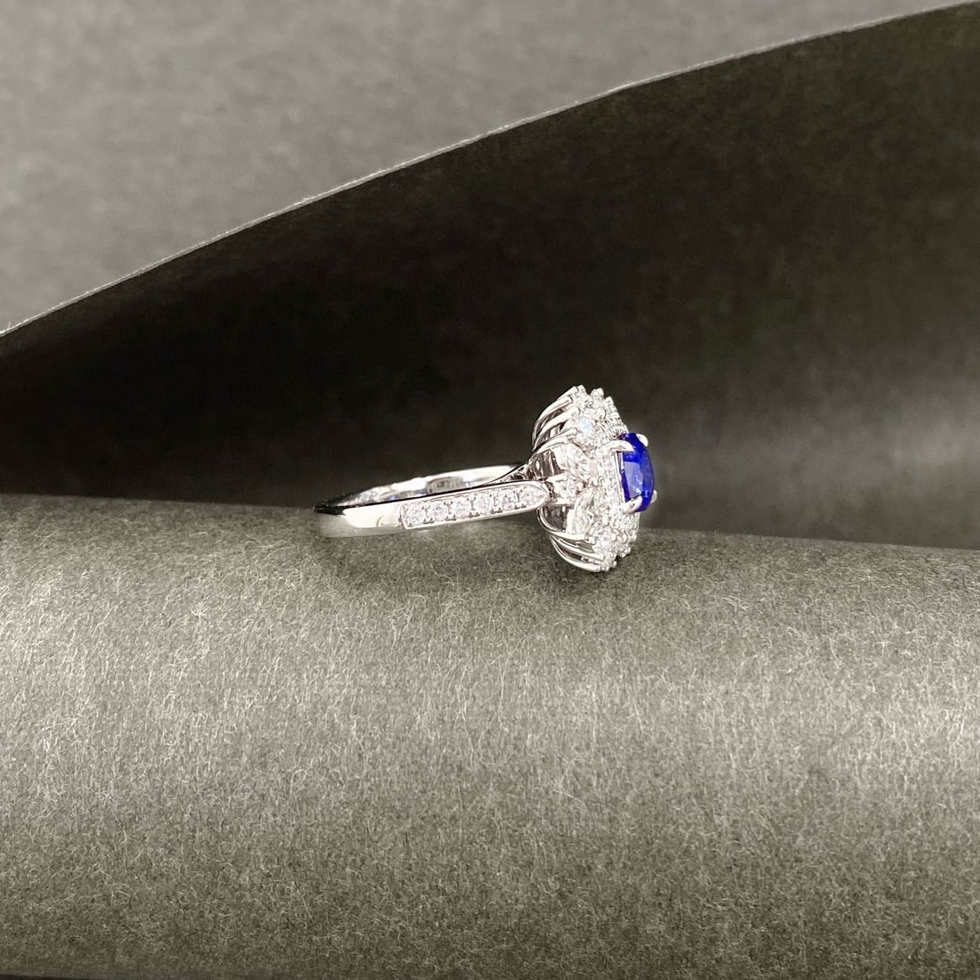 14k Gold 2.14 Ctw Natural Sapphire & Diamond Ring/pendant( Without Chain ) - 4