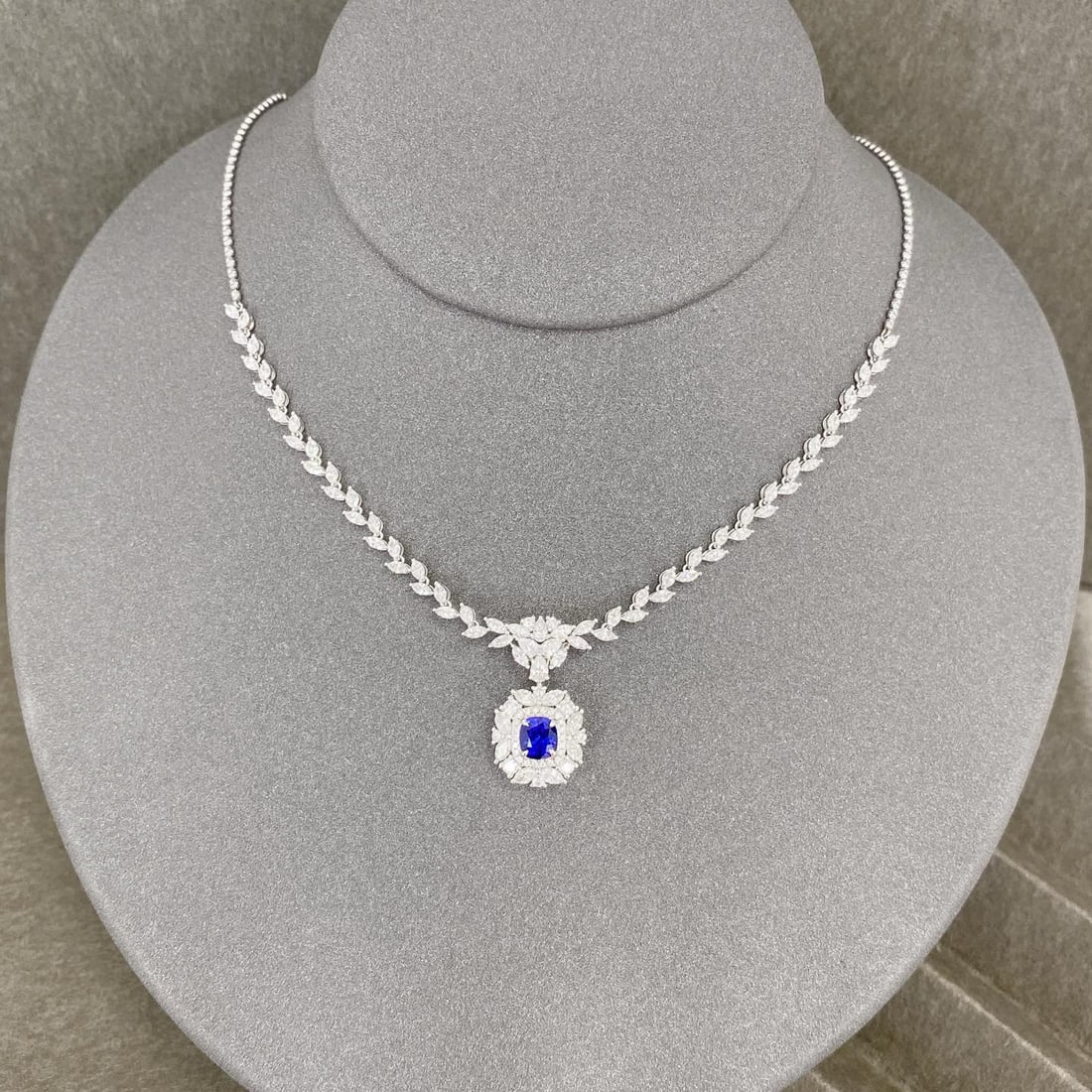 14k Gold 2.14 Ctw Natural Sapphire & Diamond Ring/pendant( Without Chain ) - 5