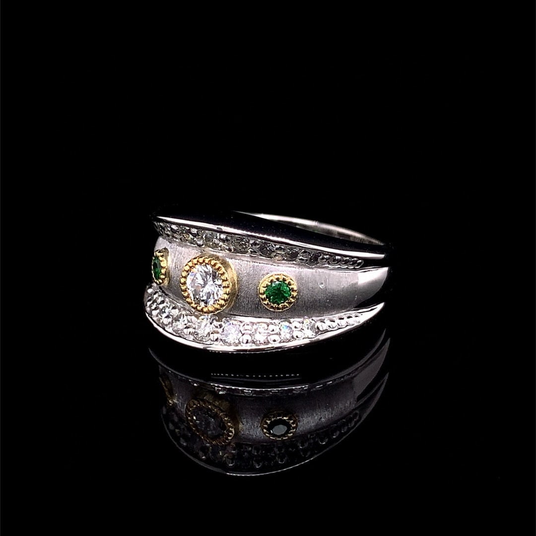 14k Gold 0.78 Ctw Natural H Diamond Ring - 3