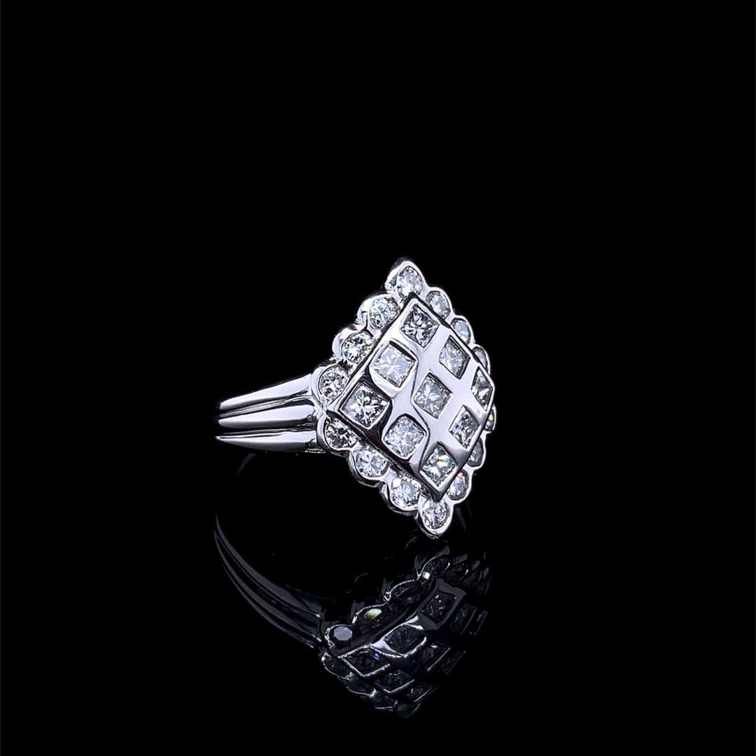 14k Gold 1.08 Ct Natural H Diamond Ring - 3