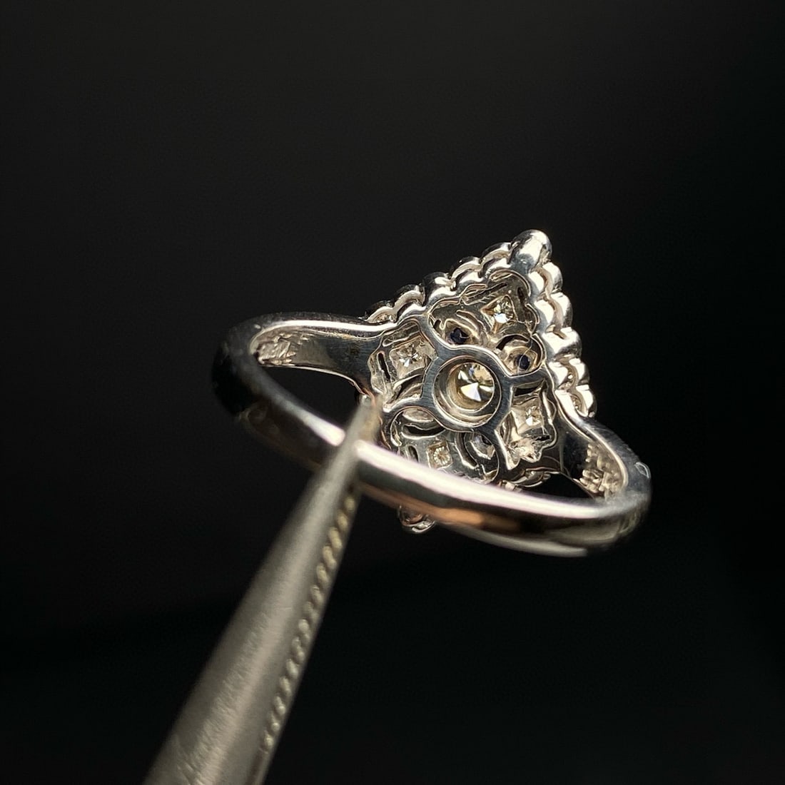 14k Gold 0.36 Ctw Natural Sapphire & Diamond Ring - 6