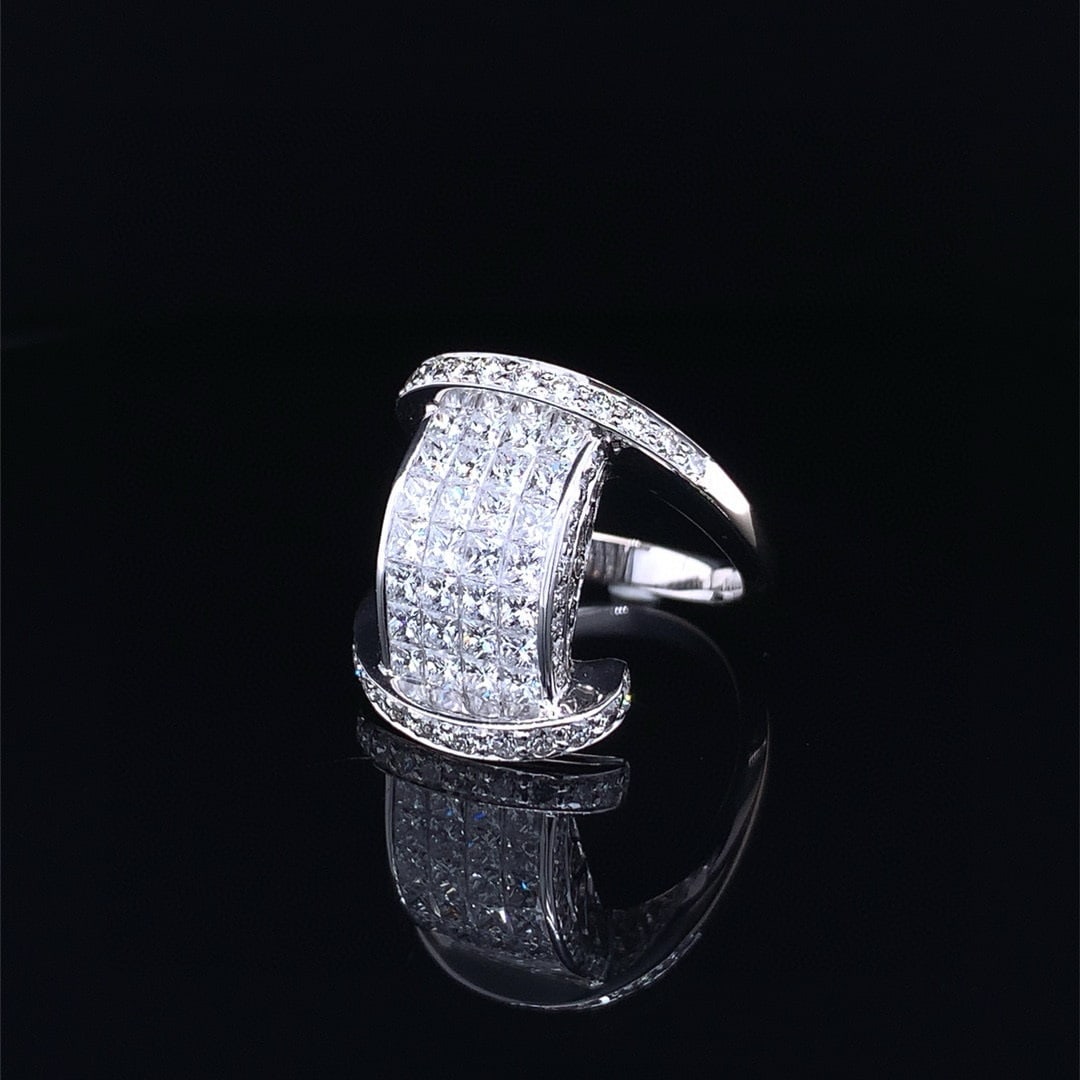 14k Gold 2.03 Ct Natural H Diamond Ring - 2