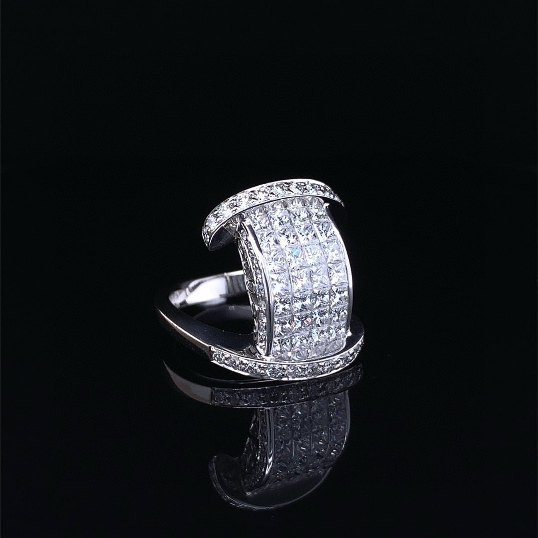 14k Gold 2.03 Ct Natural H Diamond Ring - 3