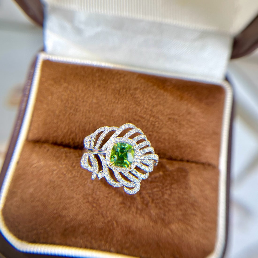 14k Gold 1.24 Ctw Natural Tourmaline & Diamond Ring - 3