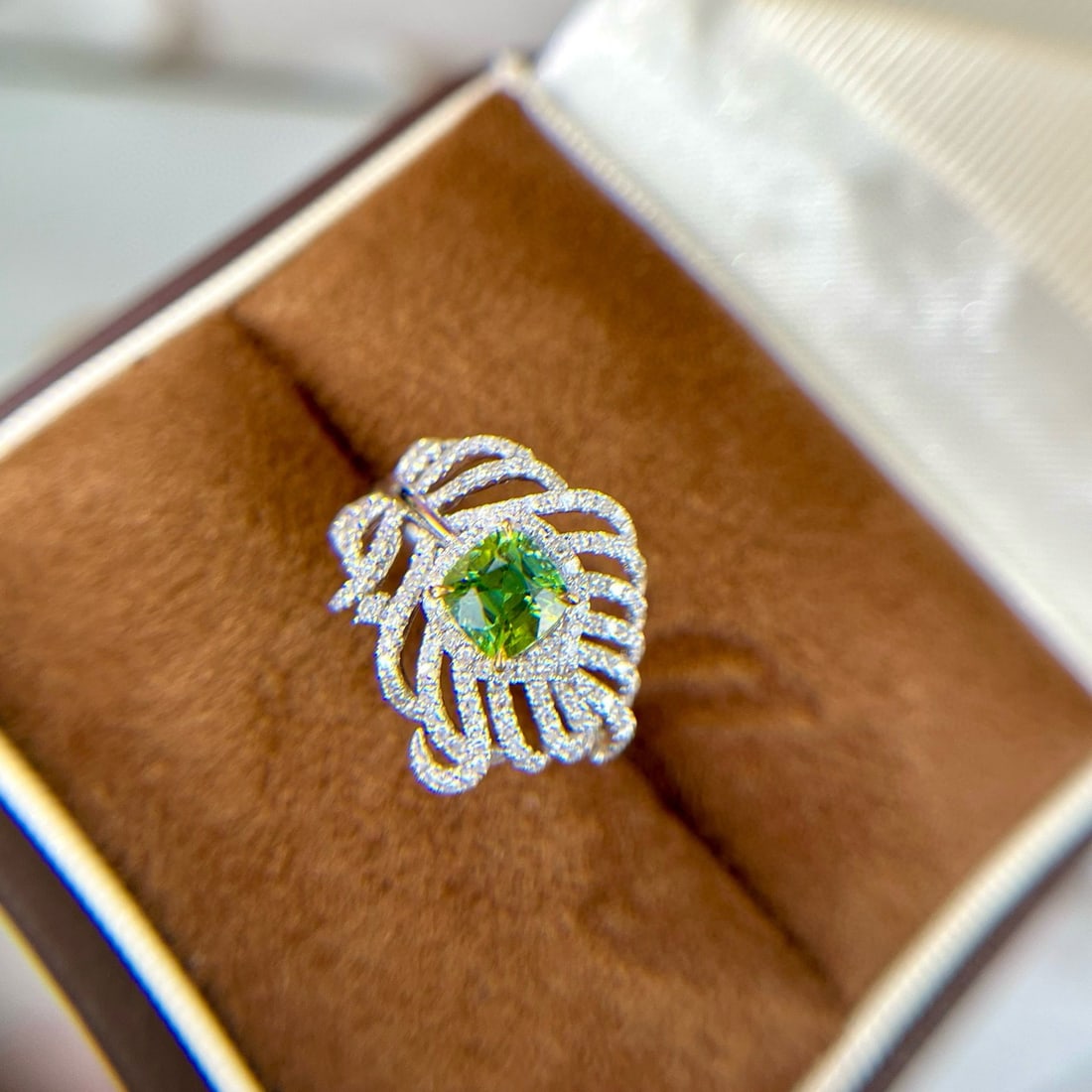 14k Gold 1.24 Ctw Natural Tourmaline & Diamond Ring - 4
