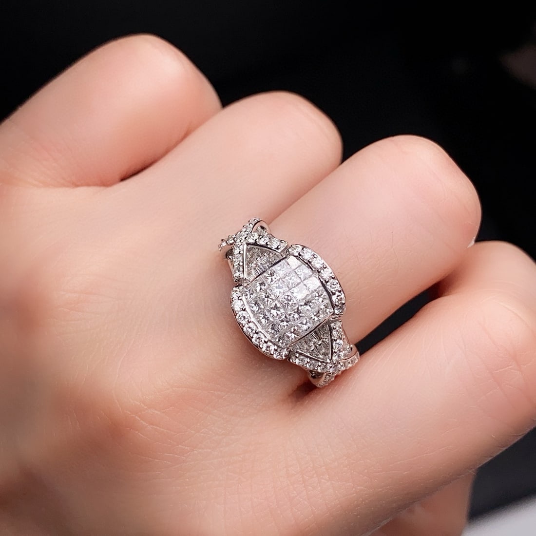 14k Gold 1.50 Ct Natural H Diamond Ring - 2
