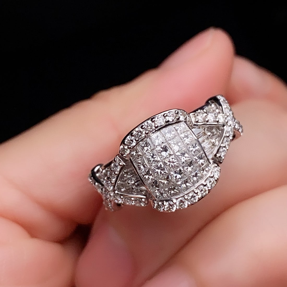 14k Gold 1.50 Ct Natural H Diamond Ring - 3