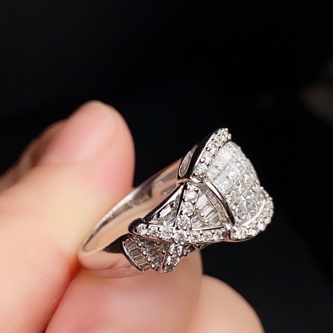 14k Gold 1.50 Ct Natural H Diamond Ring - 4