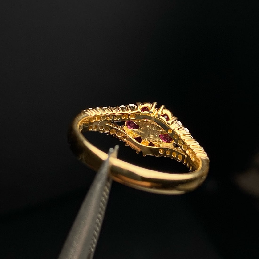 14k Gold 1.04 Ctw Natural Ruby & Diamond Ring - 6