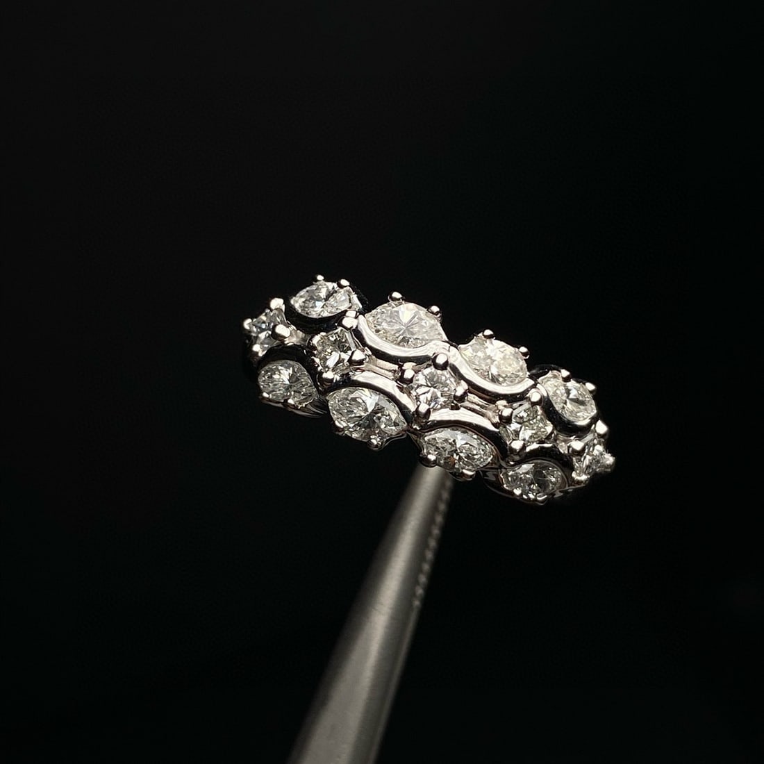 14k Gold 1.00 Ct Natural H Diamond Ring: Ref:230994209 // gold content:14k gold // ring size:7. 25us // // main gemstone:diamond // shape:multiply // carat weight:1. 00ct // clarity grade:vs-si // color:h // treatment:natural // High Estimat
