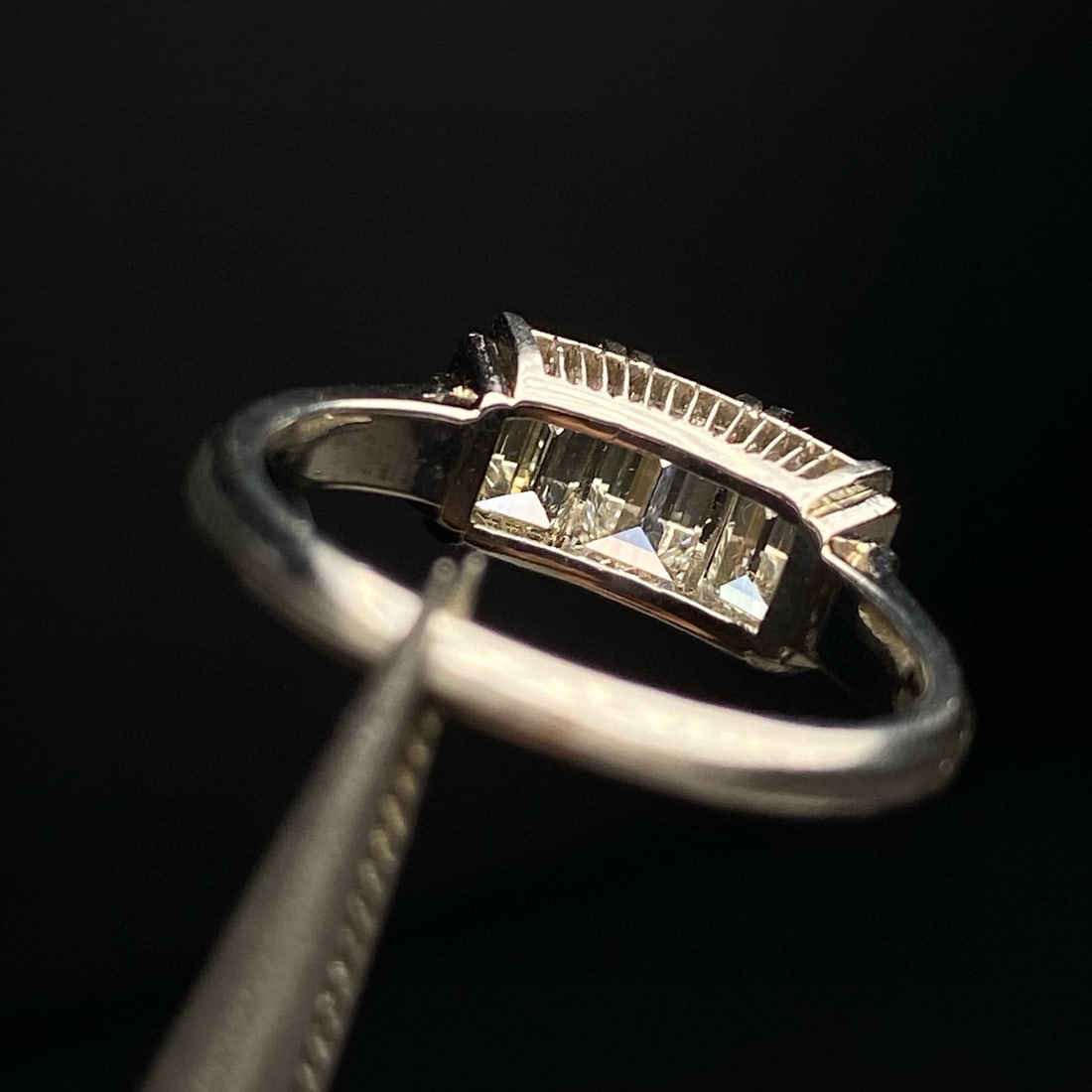 14k Gold 1.31 Ct Natural H Diamond Ring - 4